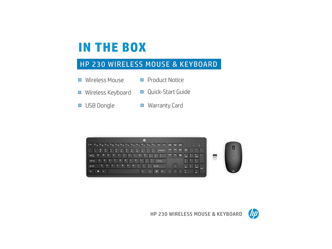HP 230 Wireless Mouse and Keyboard Combo in Qatar HP 230 Wireless Mouse and Keyboard Combo in Qatar